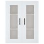 Voir la diapositive 3 : VIDAXL Armoire murale suspendue Blanc 69,5x34x90 cm