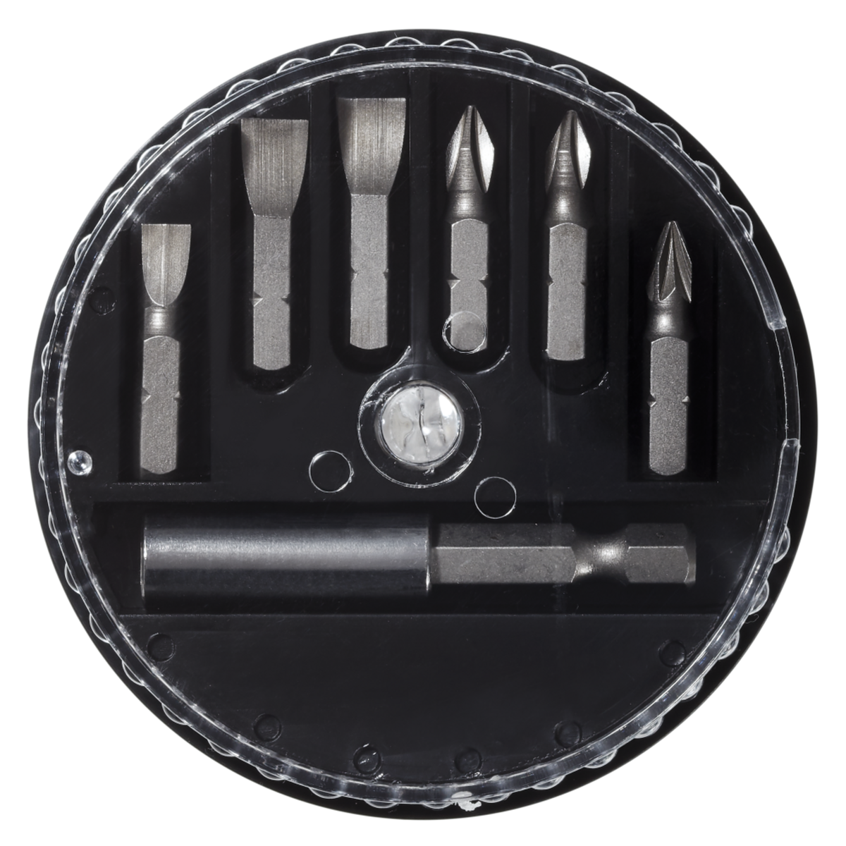 CENTRALE BRICO Lot de 6 embouts de vissage 25 mm PZ1/PH1/SL5/SL7+ porte-embout