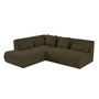 Voir la diapositive 2 : LISA DESIGN Onyx - canapé modulable d'angle gauche - 5 places - en tissu mailles 3d
