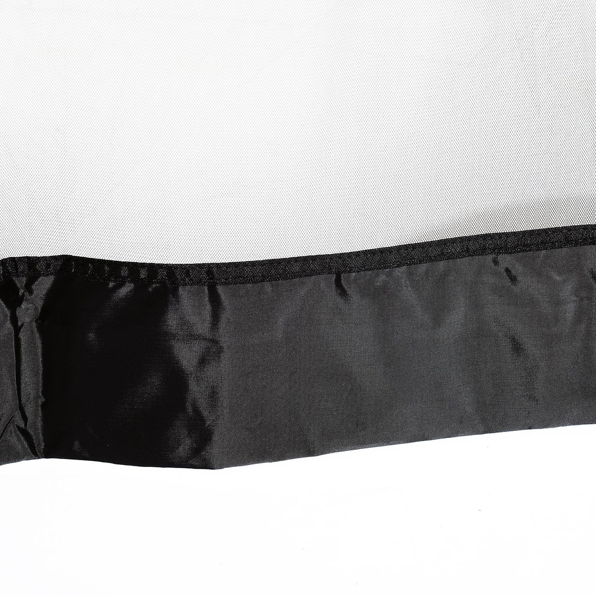 Voir la diapositive 6 : OUTSUNNY Moustiquaire cylindrique pour parasol 3 m diamètre avec fermeture éclair et lestage noir