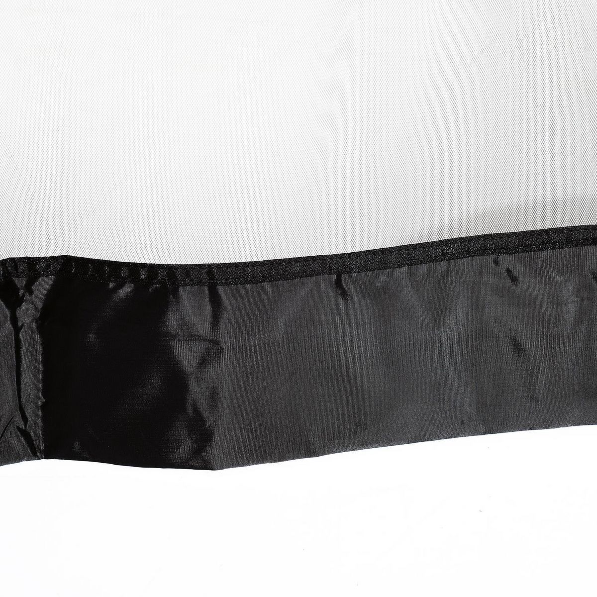 OUTSUNNY Moustiquaire cylindrique pour parasol 3 m diamètre avec fermeture éclair et lestage noir