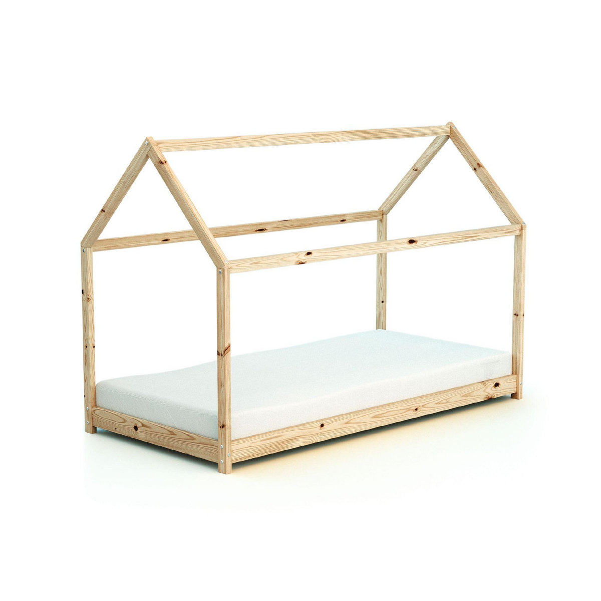 WEBABY Lit bébé Cabane en bois