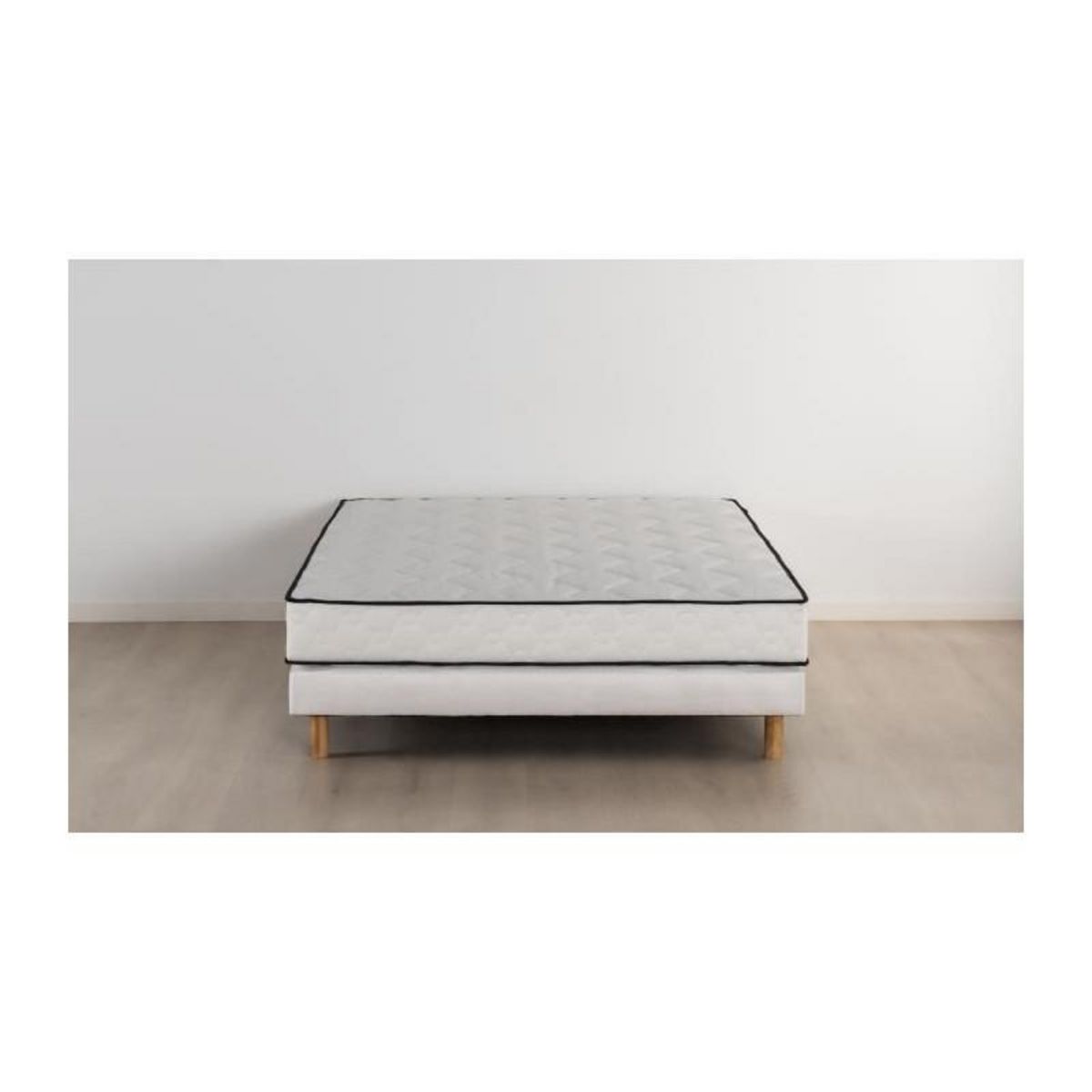DEKO DREAM DEKO DREAM Détente Ensemble matelas + sommier 160 x 200 cm - Ressorts - 7 zones - 19 cm - Équilibré