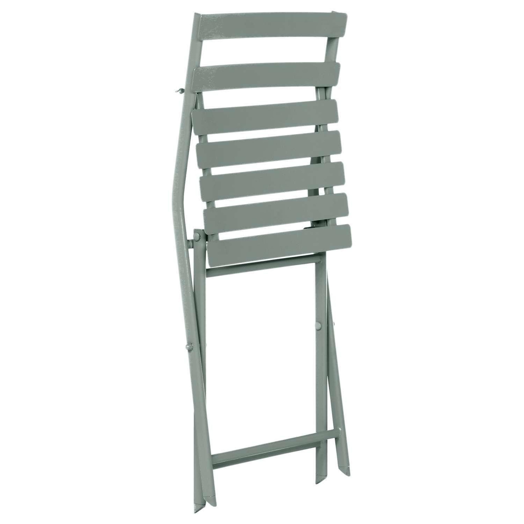 Voir la diapositive 2 : HESPERIDE Lot de 2 chaises de jardin pliables en métal Greensboro