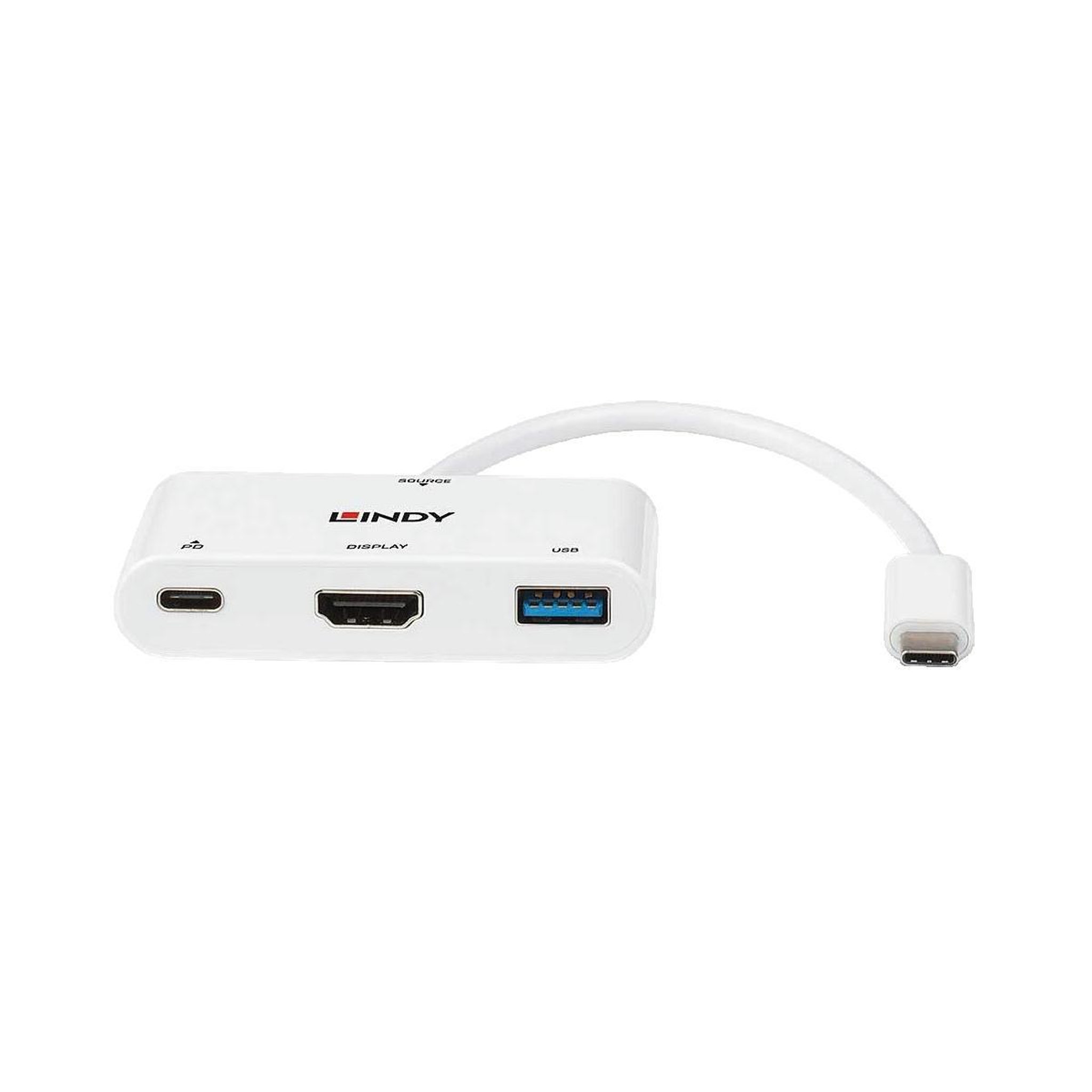 Voir la diapositive 3 : LINDY Adaptateur USB 3.1 Type C vers HDMI Lindy 43340