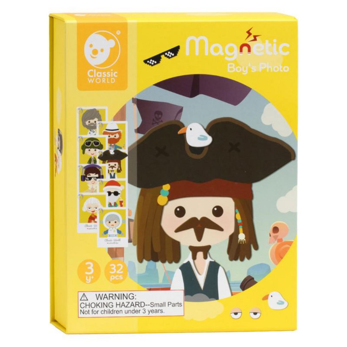 CLASSIC WORLD Classic World Magnetic Case Photo Faces Yellow 40054