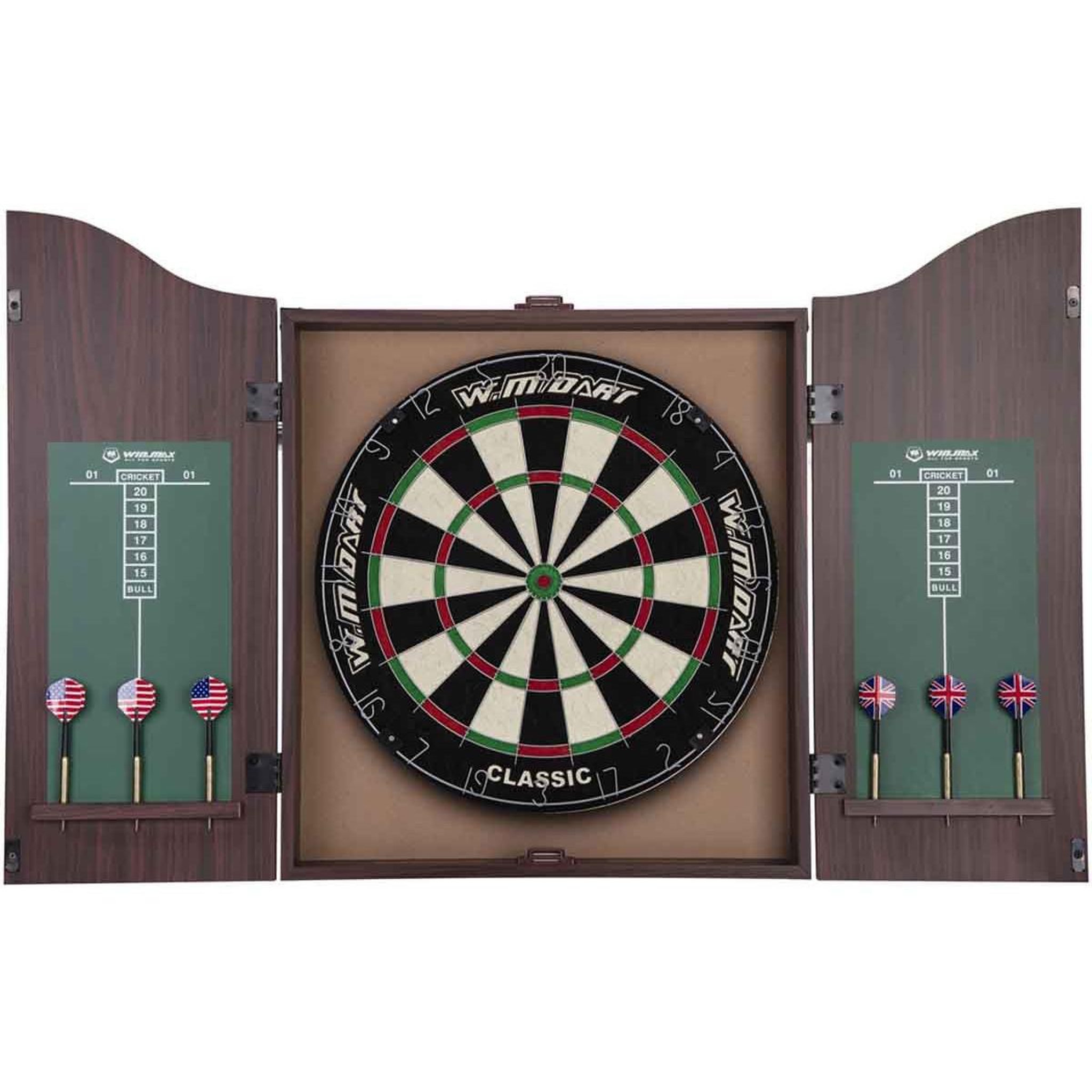 DE FAUGERES Jeu de fléchettes  professionnel  45cm marron