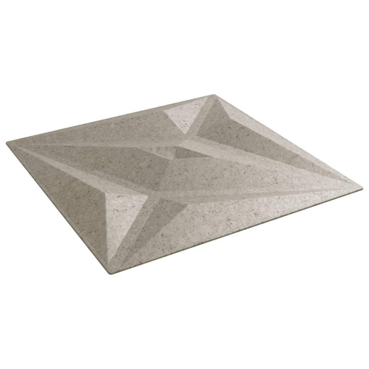 VIDAXL Panneaux muraux 48 pcs beton 50x50 cm XPS 12 m² etoile
