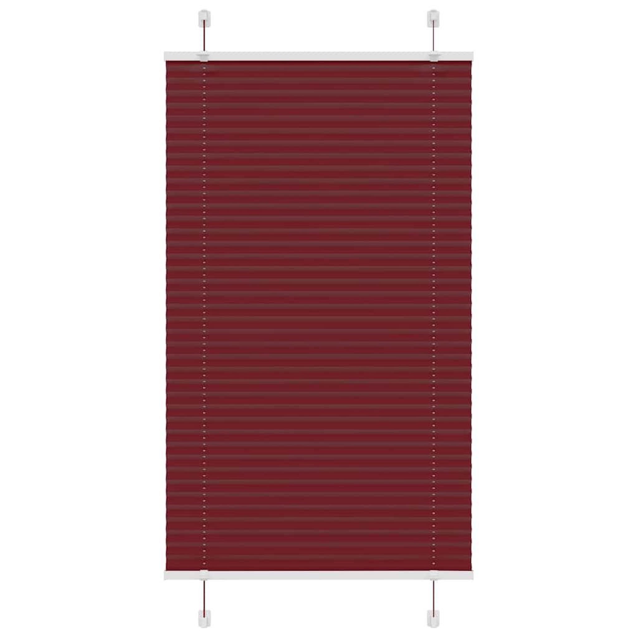 VIDAXL Store plisse rouge bordeaux 70x100 cm largeur du tissu 69,4 cm