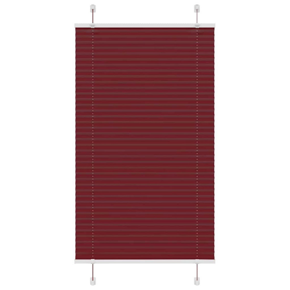 VIDAXL Store plisse rouge bordeaux 70x100 cm largeur du tissu 69,4 cm