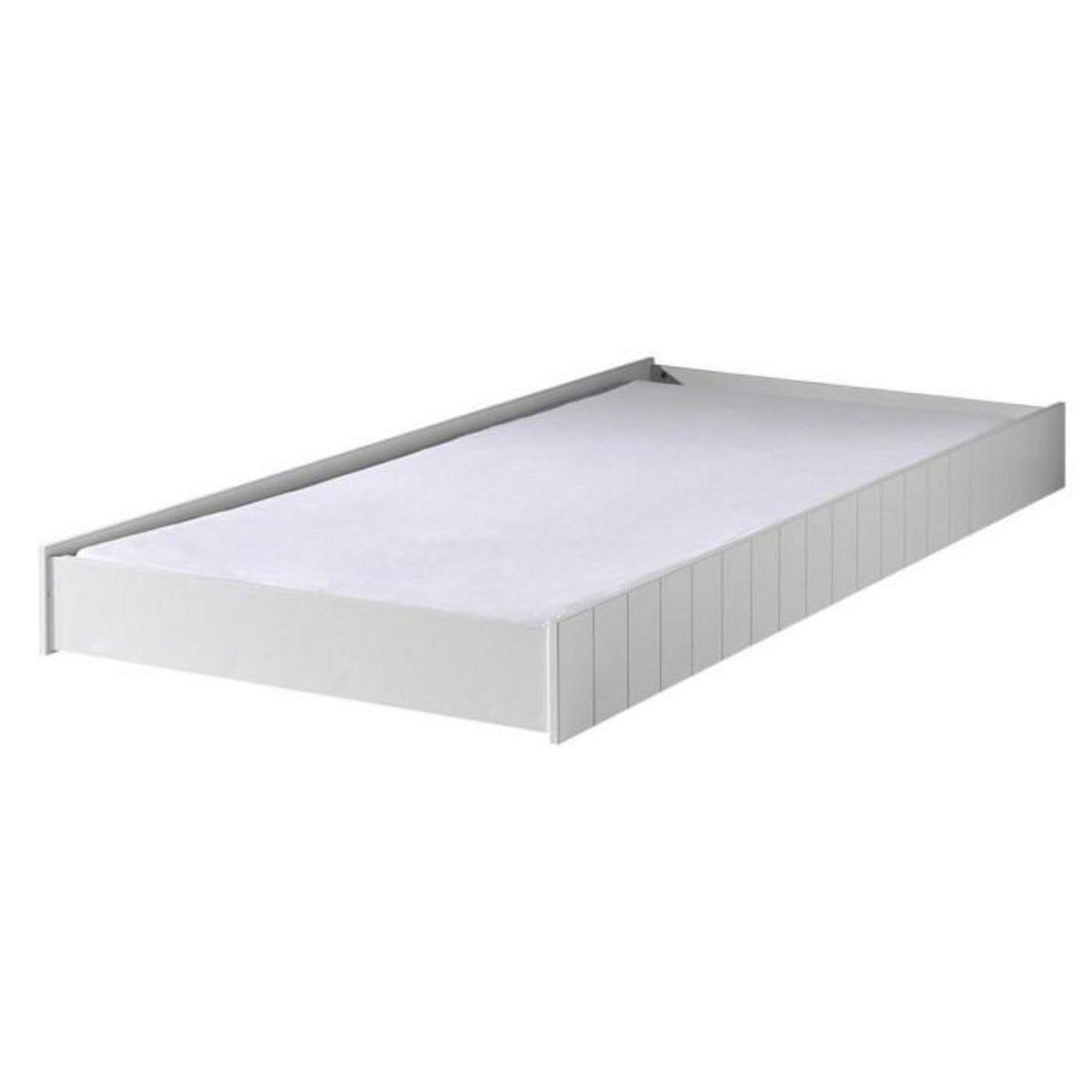 Paris Prix Pack - Lit Superposé Enfant, Tiroir & Barrière  Robin  Blanc