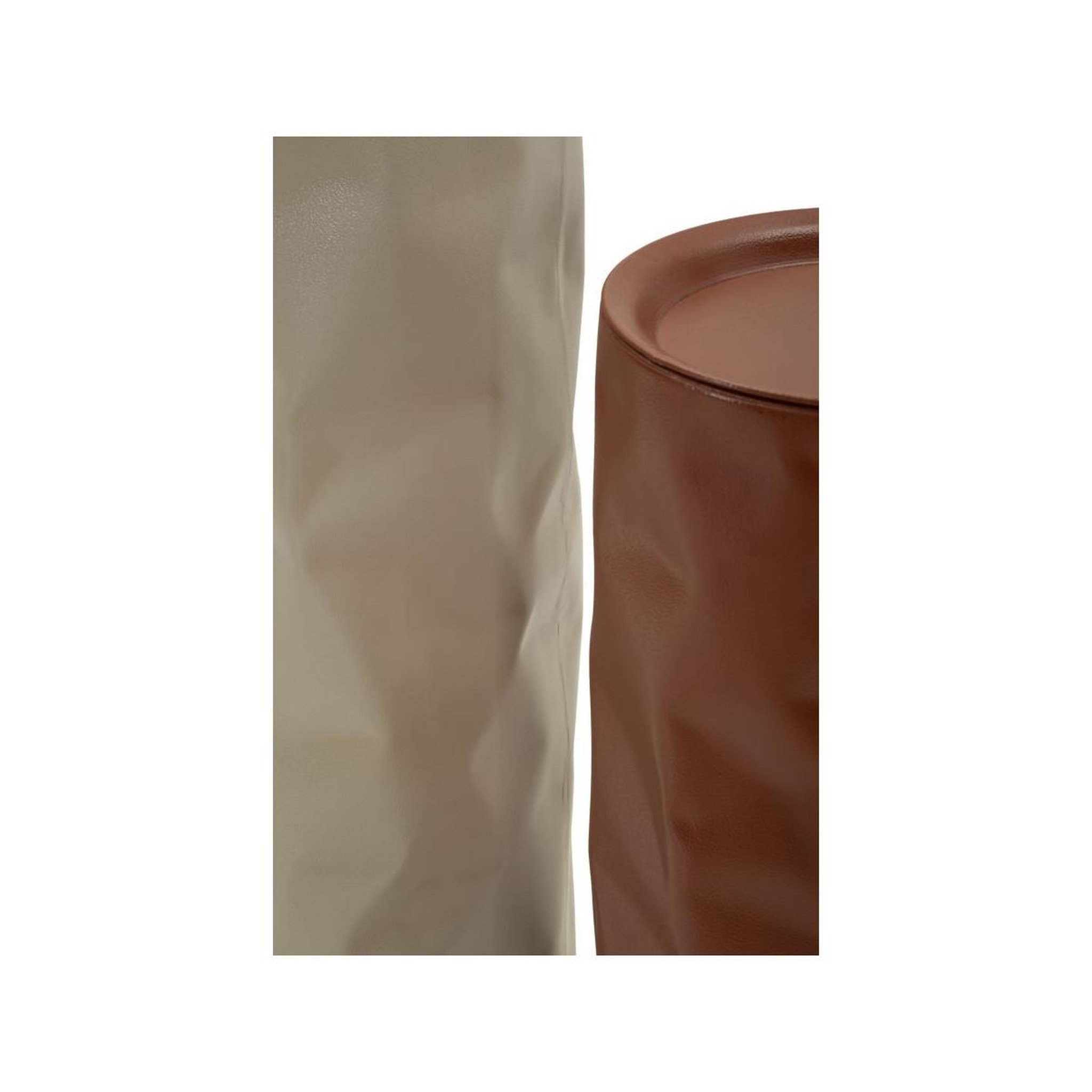 Voir la diapositive 3 : Paris Prix Lot de 2 tables d'appoint  norimberga  70cm rouge & beige