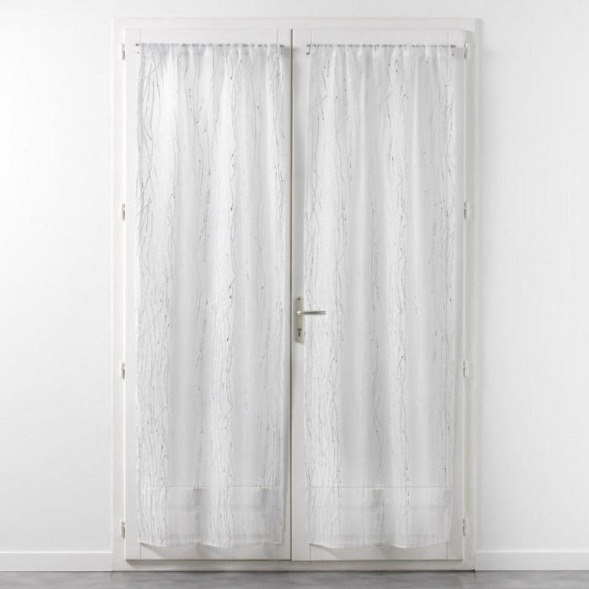 Paris Prix Paire de Voilages Passe-Tringle  Filiane  70x240cm Blanc