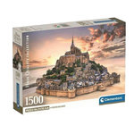 CLEMENTONI Puzzle Clementoni Compact 1500 pièces - Le Mont Saint-Michel