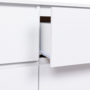 Voir la diapositive 5 : ID MARKET Commode 6 tiroirs TOMI XXL 140 cm bois blanc
