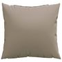 Voir la diapositive 3 : VIDAXL Coussins de canape lot de 4 taupe 40x40 cm tissu