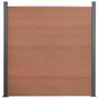 Voir la diapositive 2 : VIDAXL Ensemble de panneaux de cloture marron 180x186 cm WPC