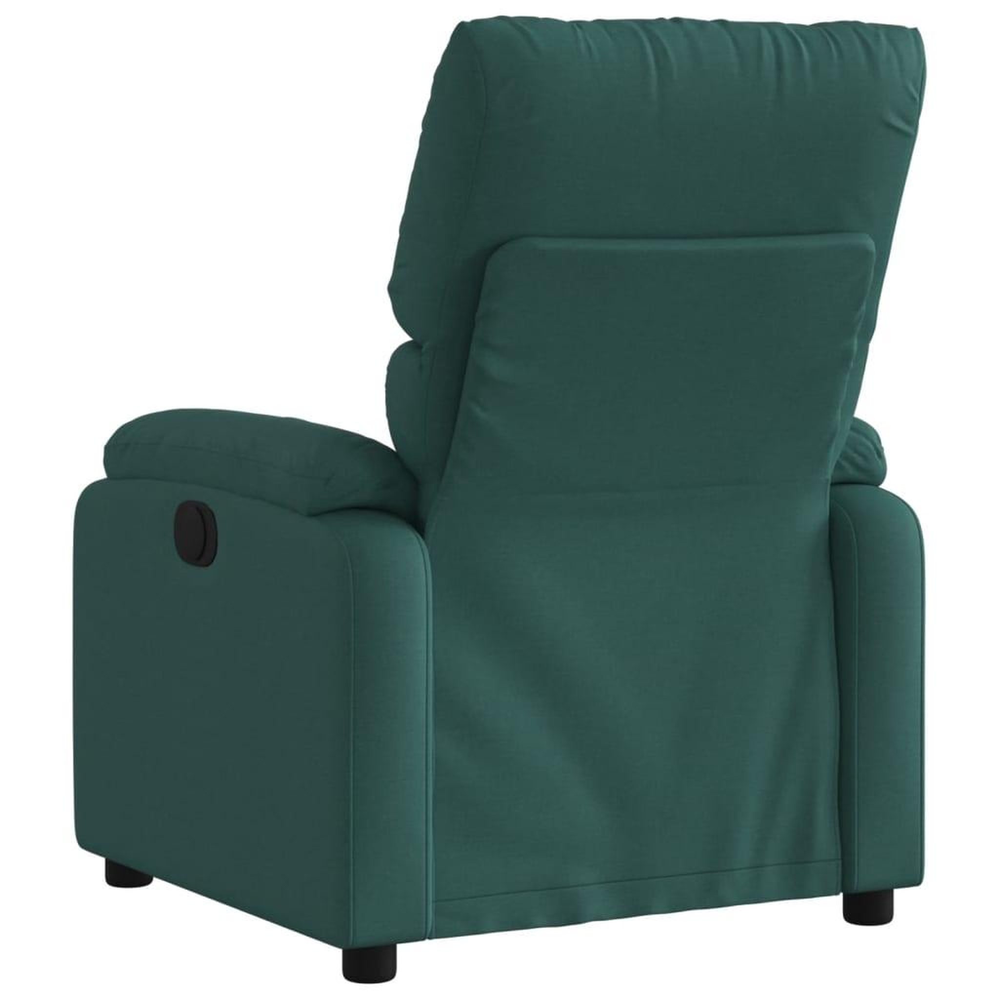 Voir la diapositive 5 : VIDAXL Fauteuil inclinable Vert fonce Tissu