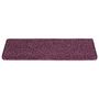 Voir la diapositive 3 : VIDAXL Tapis d'escalier 30 pcs 65x21x4 cm violet fonce