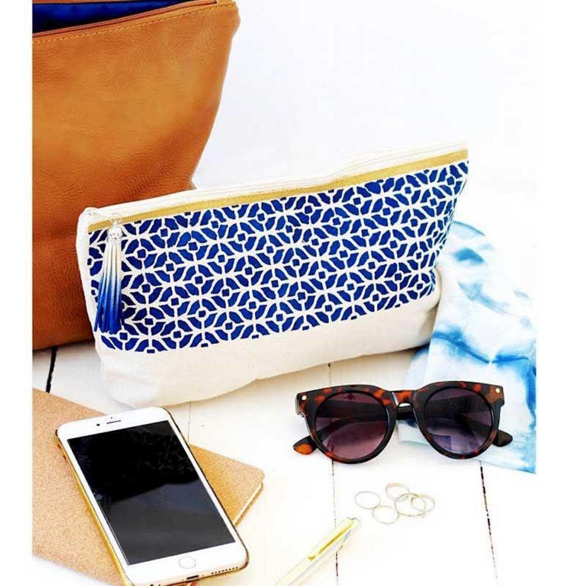 Graine créative Trousse en coton à décorer 19 x 29 cm