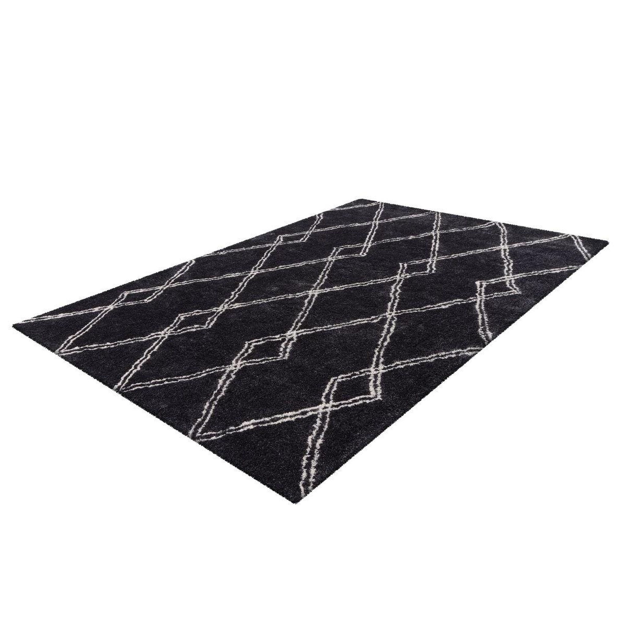 Voir la diapositive 4 : Paris Prix Tapis Imprimé Géométrique  Orlando  Anthracite