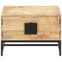 Voir la diapositive 2 : VIDAXL Table basse 67x67x45 cm Bois de manguier massif