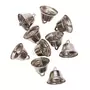 RICO DESIGN 10 petites cloches en métal argenté
