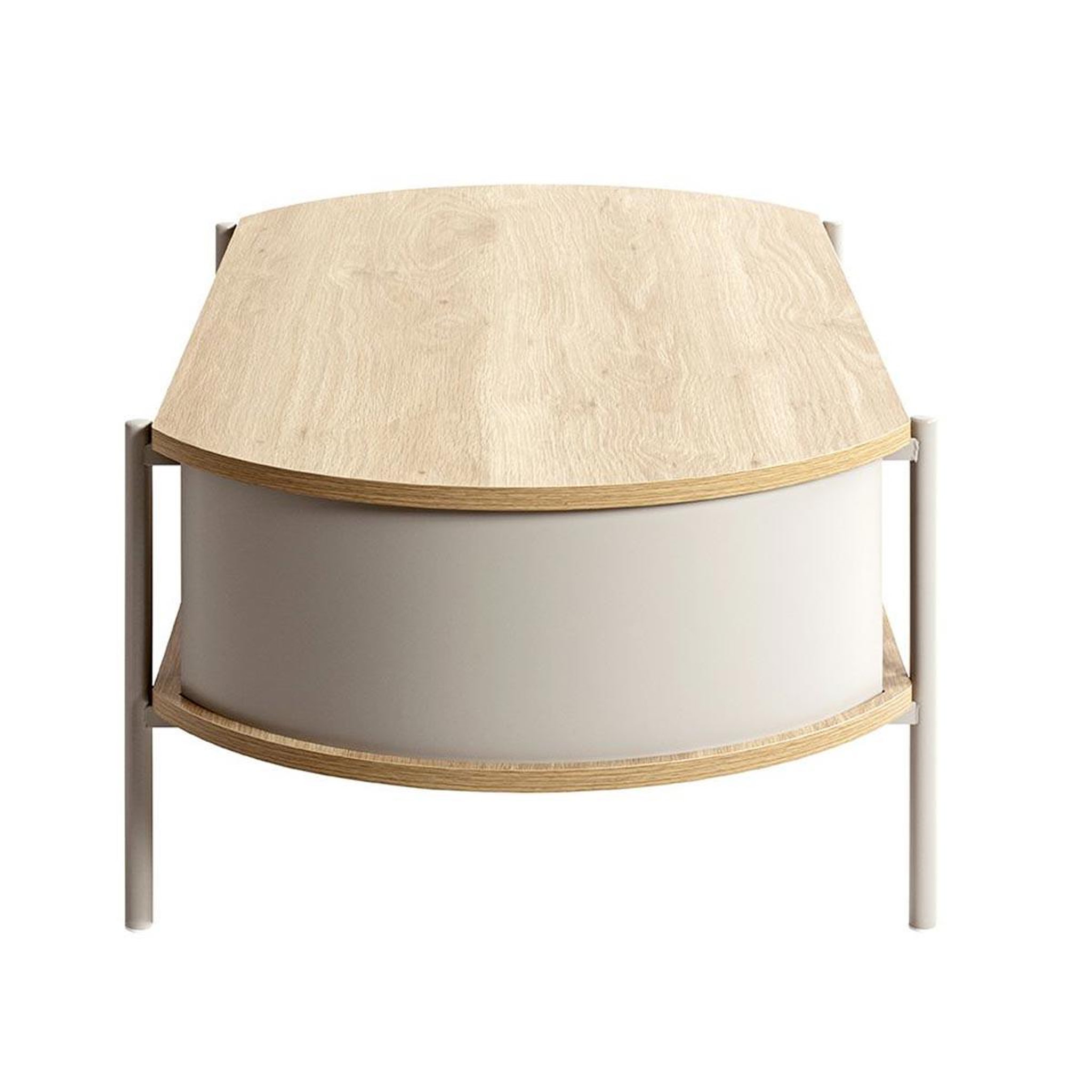 Voir la diapositive 3 : Paris Prix Table basse design  morphee  100cm naturel & gris
