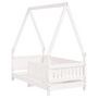 Voir la diapositive 3 : VIDAXL Cadre de lit pour enfant blanc 70x140 cm bois de pin massif