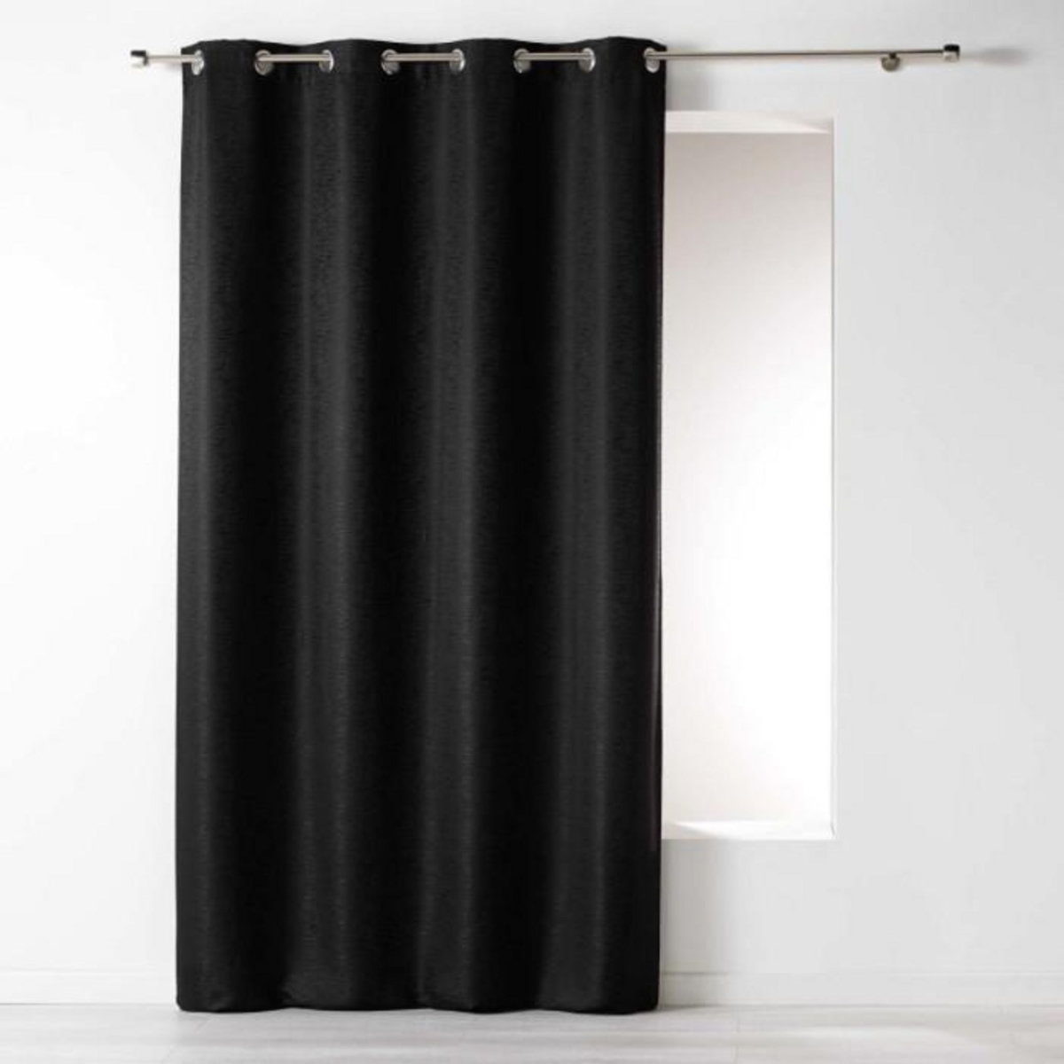 Paris Prix Rideau Uni  Riad  140x260cm Noir