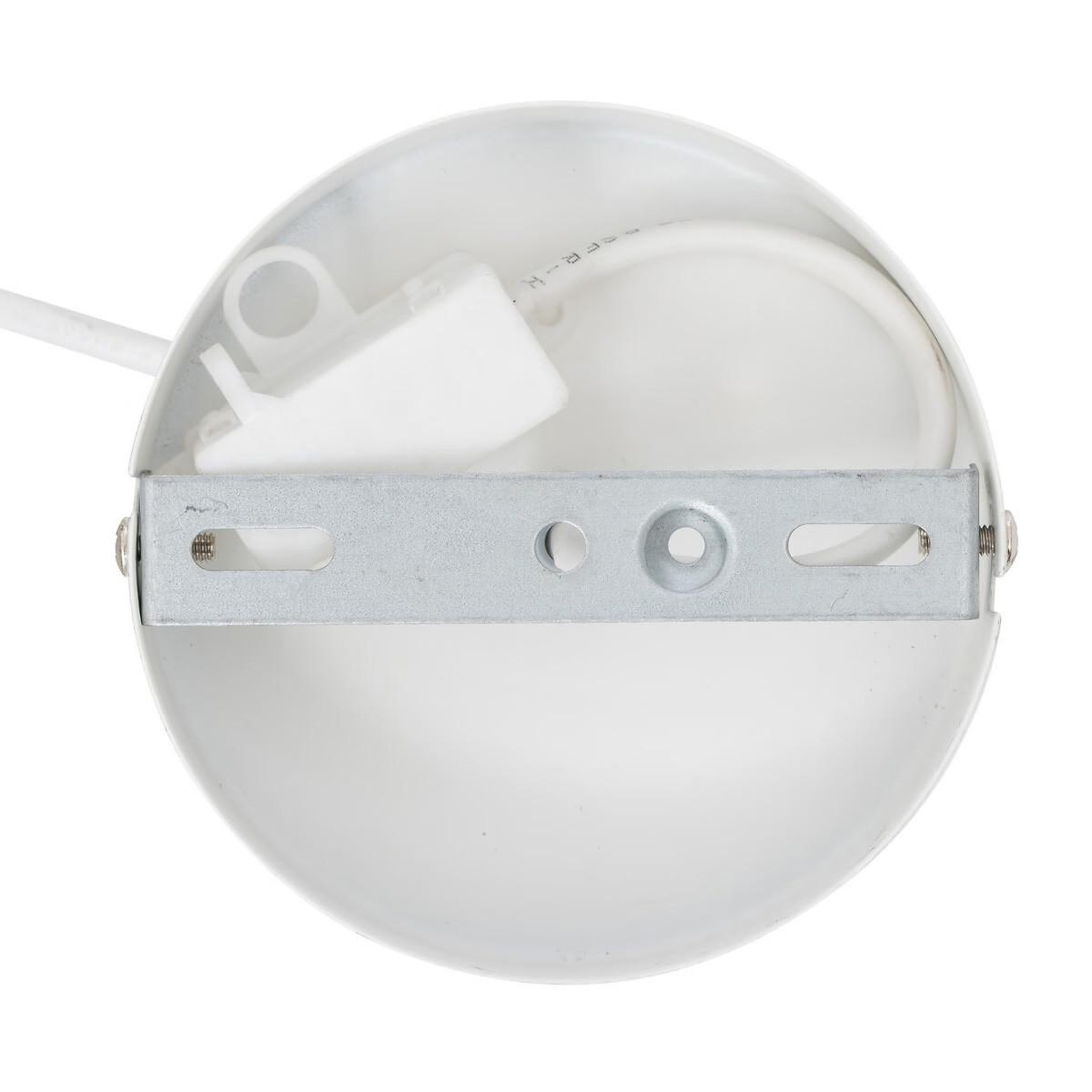 Voir la diapositive 5 : ATMOSPHERA Lampe suspension en verre  travis  25cm blanc