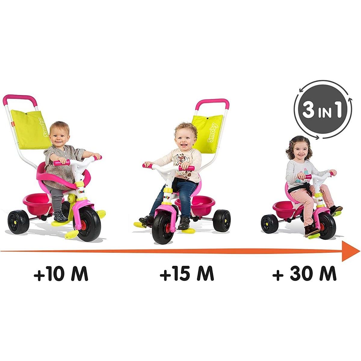 SMOBY Tricycle be fun confort rose