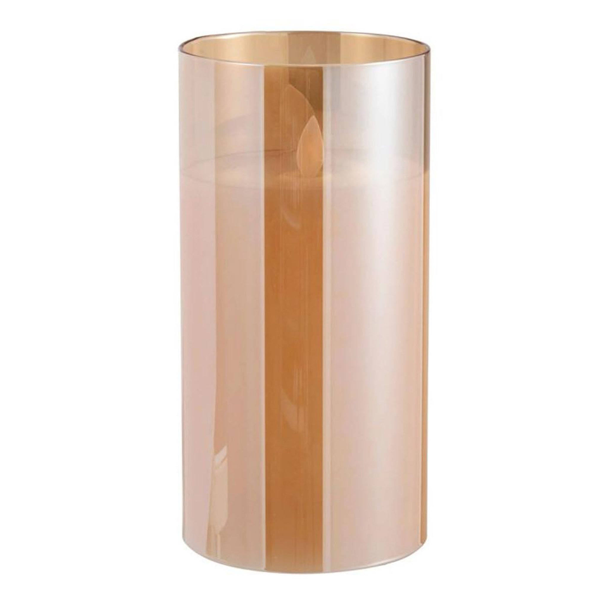 J-LINE Lampe à poser en verre led  bright  20cm or