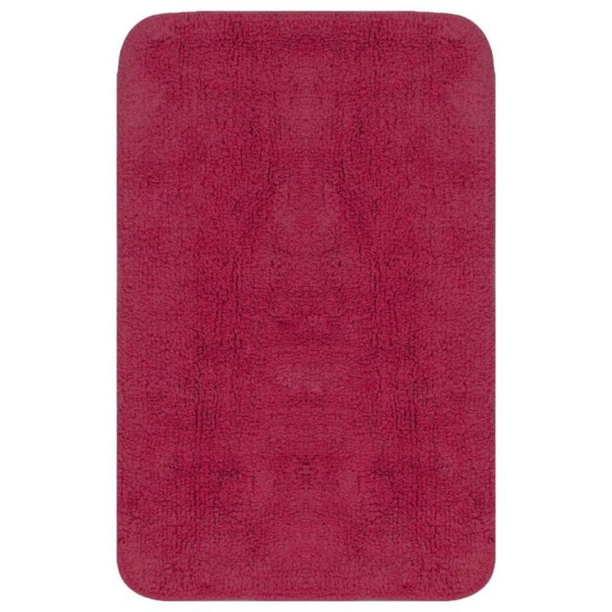 VIDAXL Jeu de tapis de salle de bain 3 pcs Tissu Fushsia