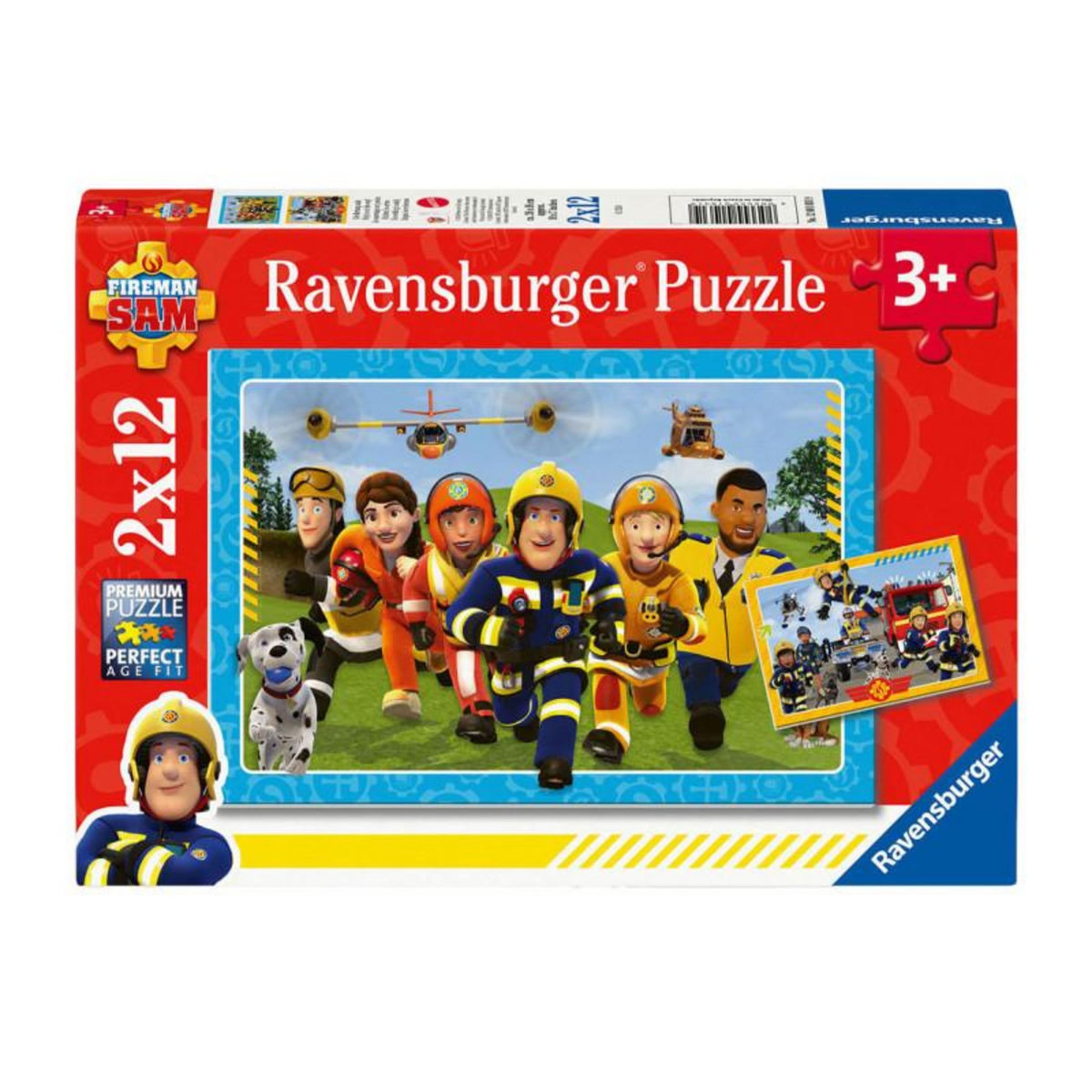 RAVENSBURGER Ravensburger - Jigsaw puzzle Fireman Sam, 2x12pcs. 120010319