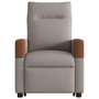 Voir la diapositive 5 : VIDAXL Fauteuil inclinable taupe tissu