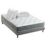 Voir la diapositive 1 : IDLITERIE Ensemble matelas Ressort 7 zones HYGGE + Sommier + couette + oreillers Fabriqué en France