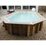 Voir la diapositive 1 : Ubbink Piscine bois Océa 5,50 x 3,55 x 1,20 m - Liner gris - Ubbink