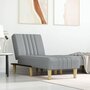 Voir la diapositive 1 : VIDAXL Chaise longue gris clair tissu