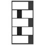 Voir la diapositive 5 : VIDAXL Bibliotheque/Separateur de piece Noir Bois d'ingenierie