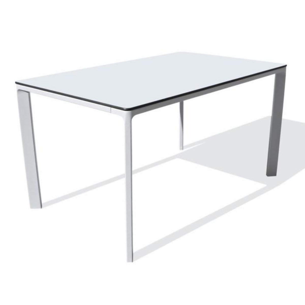 Paris Prix Table de Jardin 6 Places  Meet  160cm Blanc