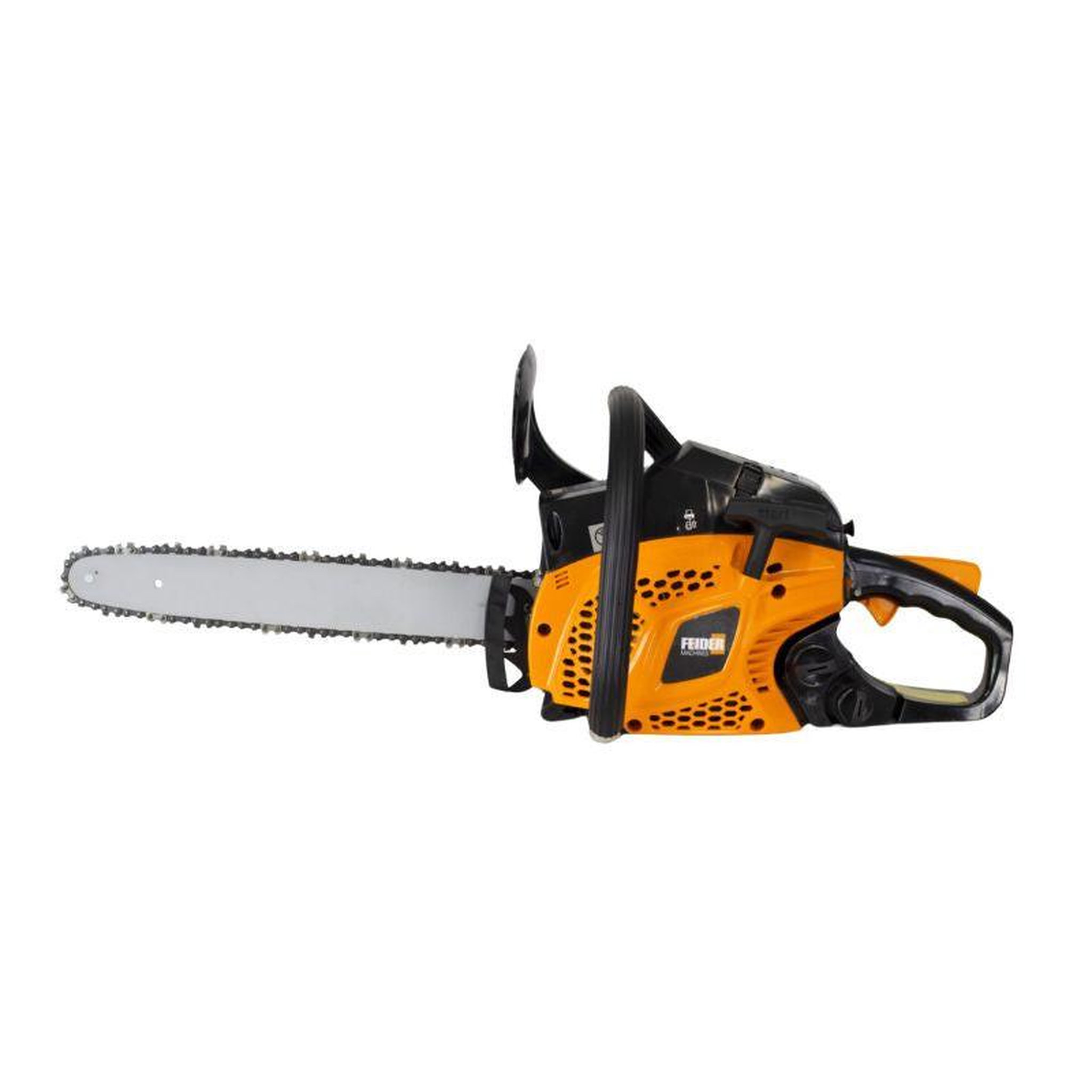 Voir la diapositive 3 : FEIDER Tronçonneuse thermique FEIDER FTRTPRO40 41cm³ guide 40cm démarrage manuel