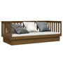 Voir la diapositive 3 : VIDAXL Lit de jour sans matelas marron miel 100x200 cm bois pin massif