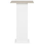 Voir la diapositive 3 : VIDAXL Table de bar Blanc et beton 60x60x110 cm