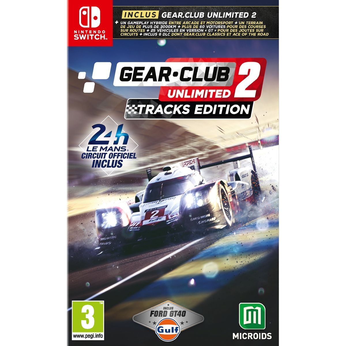 JUST FOR GAMES Gear Club Unlimited 2 Tracks Edition Nintendo Switch