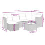 Voir la diapositive 5 : VIDAXL Salon de jardin avec coussins 7pcs melange beige resine tressee