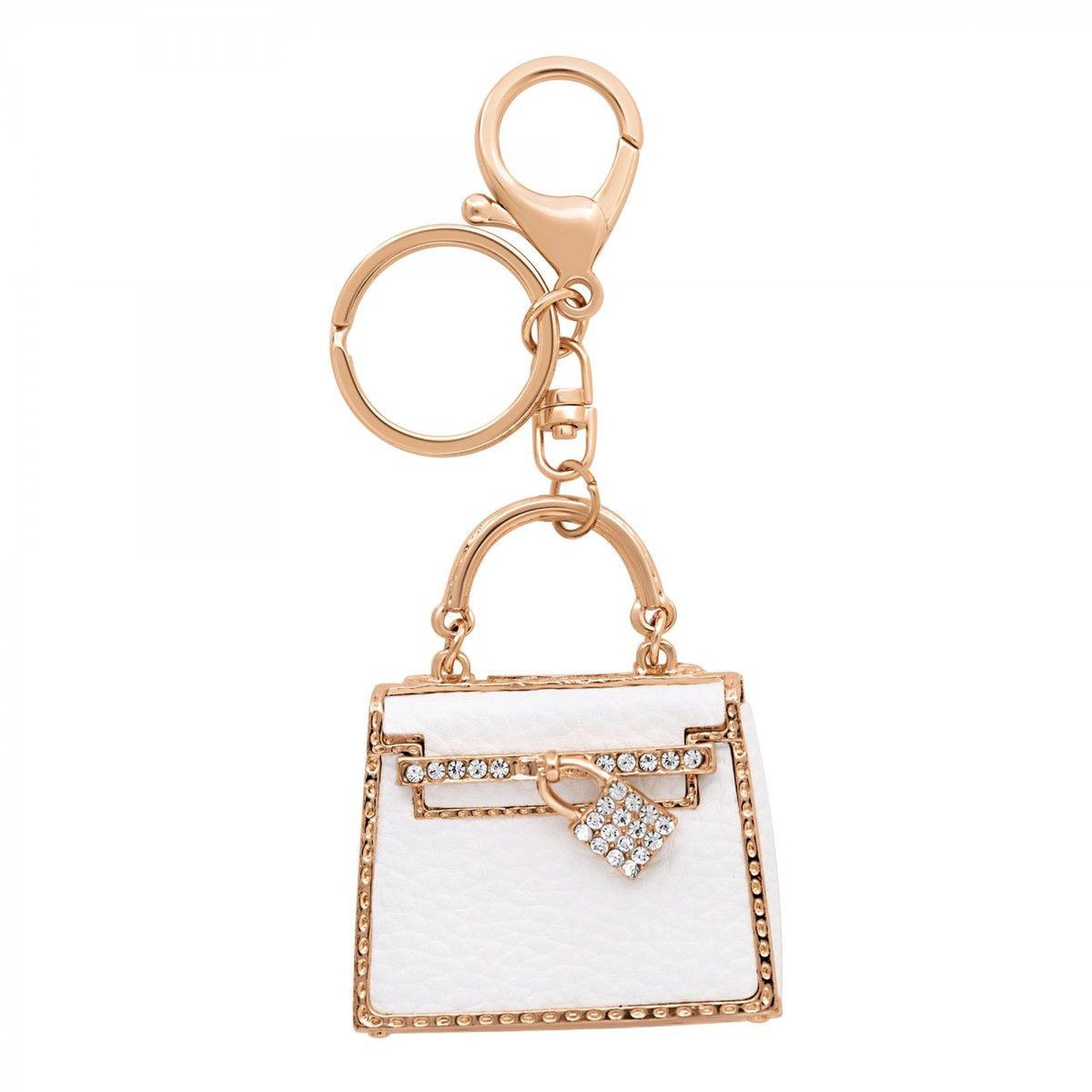 Voir la diapositive 1 : SC CRYSTAL Porte-clé sac à main orné de cristaux scintillants