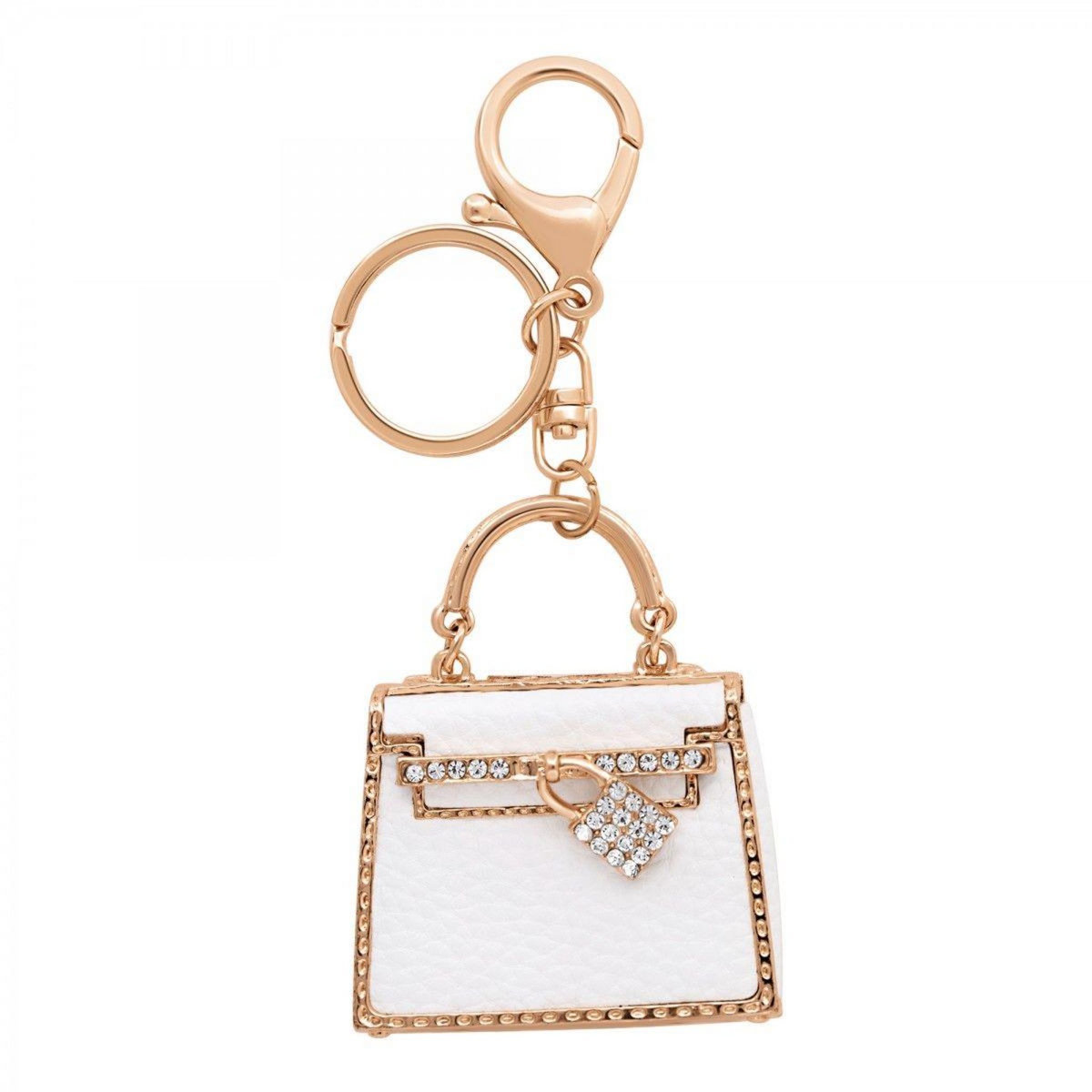 SC CRYSTAL Porte-clé sac à main orné de cristaux scintillants