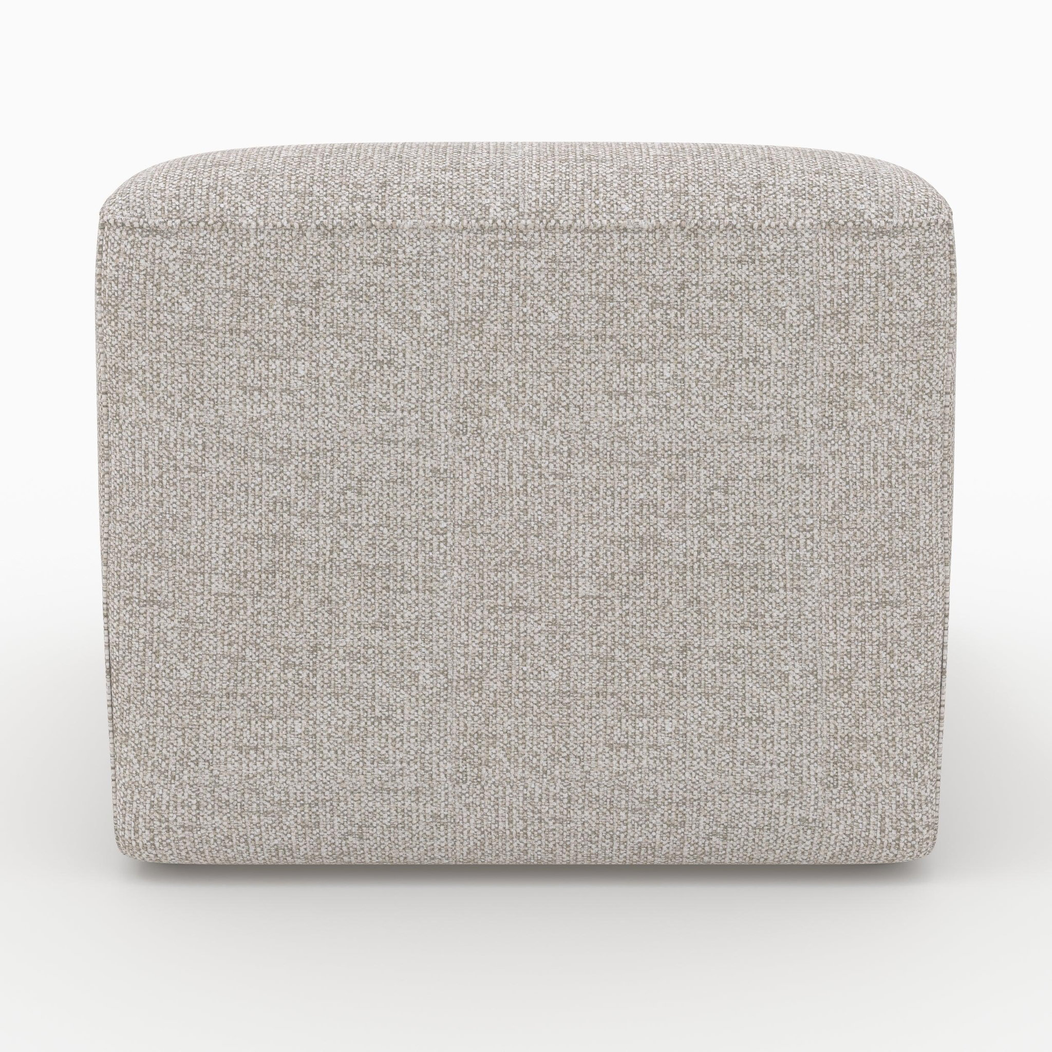 Voir la diapositive 3 : MAISON PAVANE Chauffeuse pour canapé modulable en tissu beige-Hestia