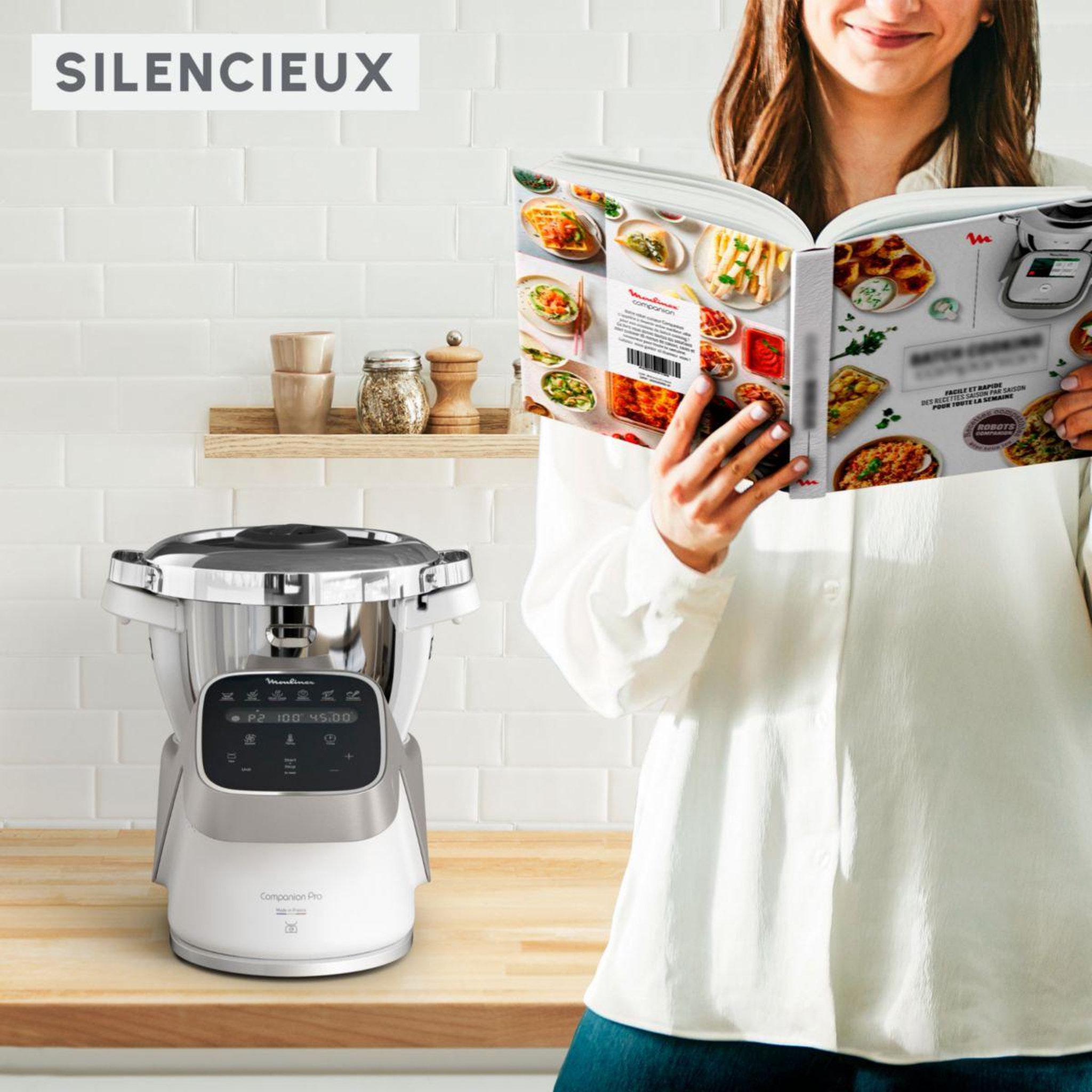 Voir la diapositive 4 : MOULINEX Robot cuiseur companion pro + cuiseur vapeur YY5286FG